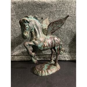 Pegasus Statue Sculptures Beautiful Patina Bronze